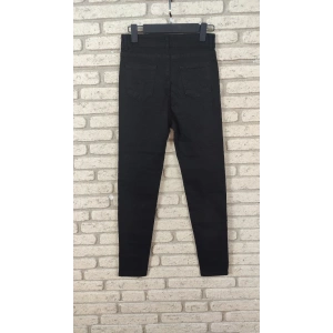 Likralı Yüksek Bel Efsane Kot Pantolon Antrasit Renk 92cm
