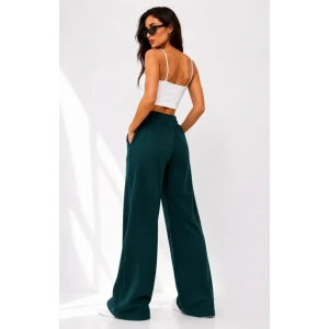 Osy Modal Yumuşak Dokulu Cima Dikişli Nakışlı Cepli Oversize Bol Paça Eşofman Altı - Yeşil