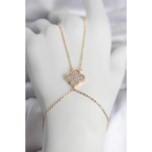 Pirinç Gold Renk Yonca Model Kadın Şahmeran - Lisinya