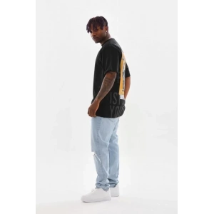 Unisex Baskılı Oversize T-Shirt - Siyah