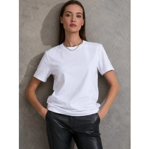 Unisex Kısa Kollu Bisiklet Yaka Basic Viskon Bluz