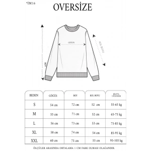 Yıldırım Baskılı Bisiklet Yaka SweatShirt - Siyah