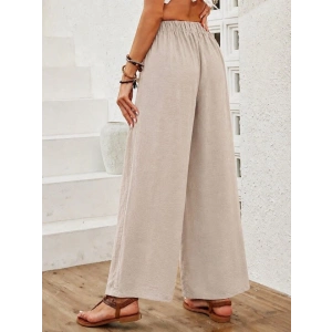 Yüksek Bel Pacaya Dogru Geniş Uzun Pantolon