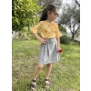 Ekose Etek Bluz Kız Çocuk Takım