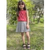 Ekose Etek Bluz Kız Çocuk Takım