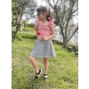 Ekose Etek Bluz Kız Çocuk Takım