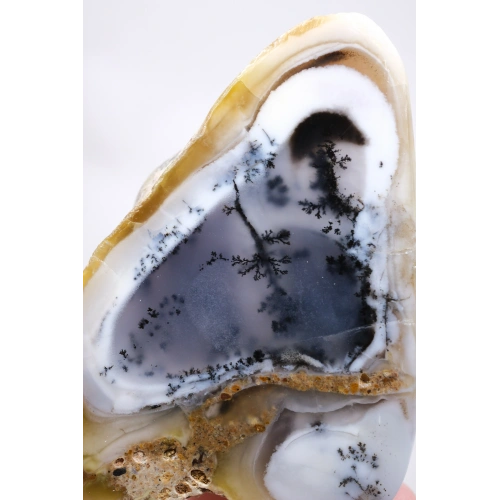 Multi-Color Landscape Merlinite Slice – Scenic Dendritic Opal, 109g