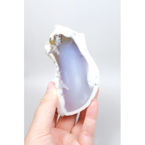 Pastel Mavi Dendritik Opal Kristal Numune, Tek