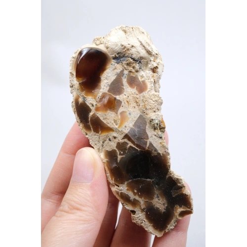 Ham Ateş/Bal Opalı Matris İçinde – Doğal Cilalanmamış, 59g