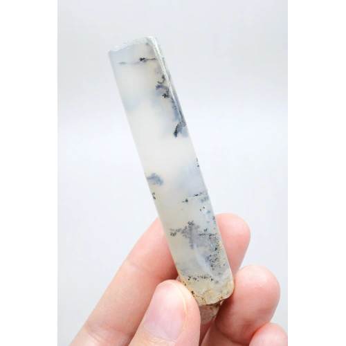 Soft Blue Tonlarında Cilalı Merlinit (Dendritik Opal) Serbest Form, 34g