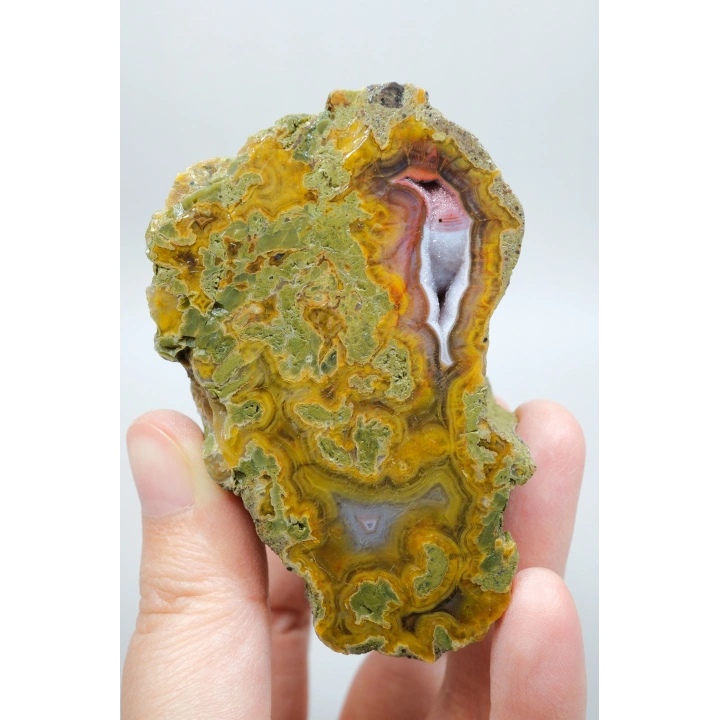 Almus Akik Çifti, Sarı Yeşil Tüylü Karadeniz Akik Taşı, Alev Kırmızı Drüzy Jeot ve Lila Bantlı