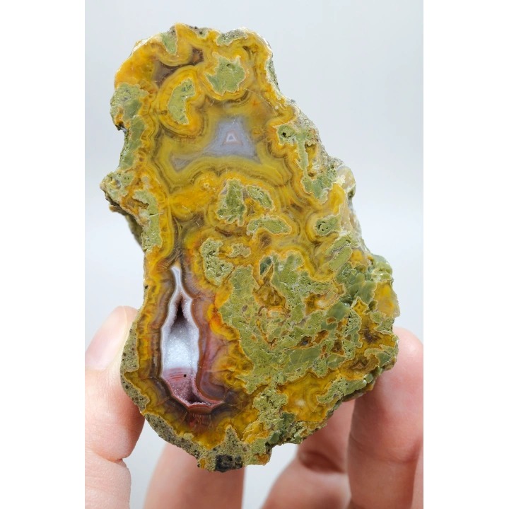 Almus Akik Çifti, Sarı Yeşil Tüylü Karadeniz Akik Taşı, Alev Kırmızı Drüzy Jeot ve Lila Bantlı