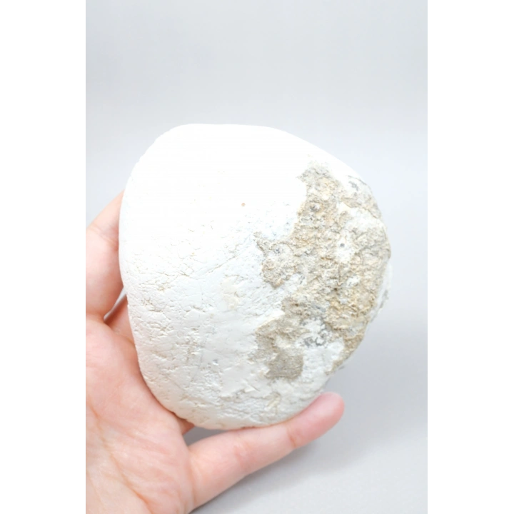 Mavi-Beyaz Dendritik Opal Levha – Şeffaf Buz-Mavi Çekirdek ile Doğal Matris Boşluğu ve Siyah Dendritler, 222g