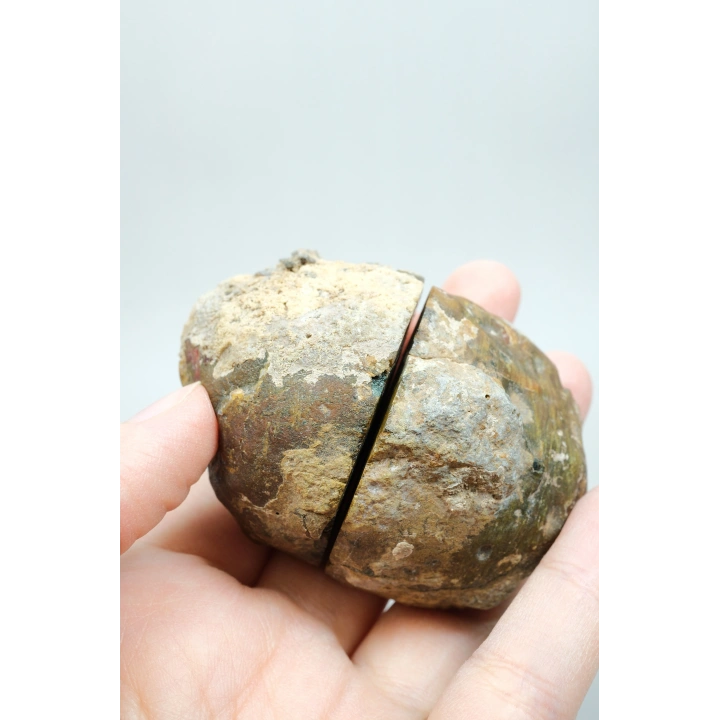 Carnelian Kırmızı ve Hardal Sarısı Bantlı Siyah Deniz Akik Çifti, 167g
