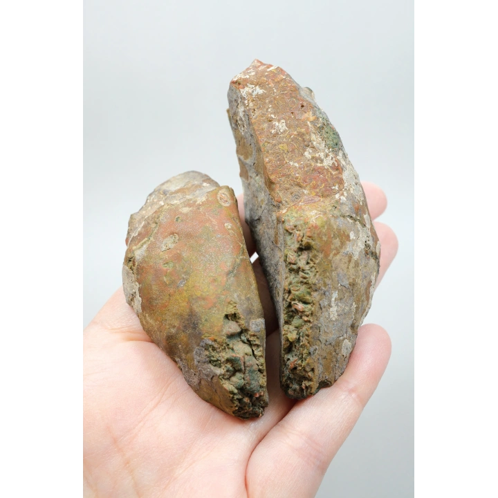 Dense Terracotta Red and Mustard Yellow Plume Agate, 180g