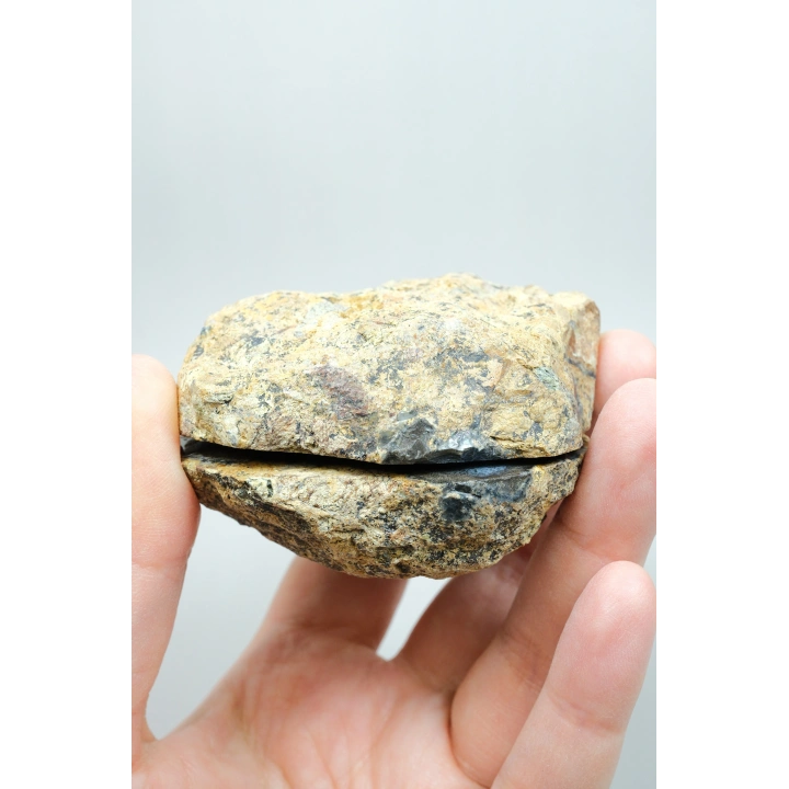 Merlinite (Dendritik Opal) - Mavi ve Beyaz Dendritik Opal Çift