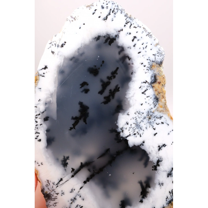 Sisli Orman Dendrit Opal | Derin Mavi ve Kar Beyazı Merlinite Örneği, 82g