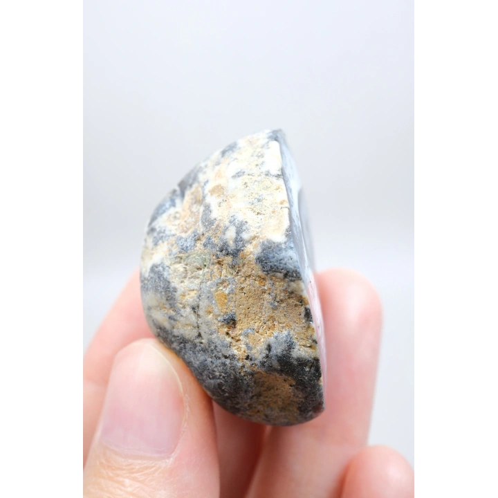 Mistik Dendritik Opal | Derin Mavi ve Kar Beyazı Merlinit, 29g