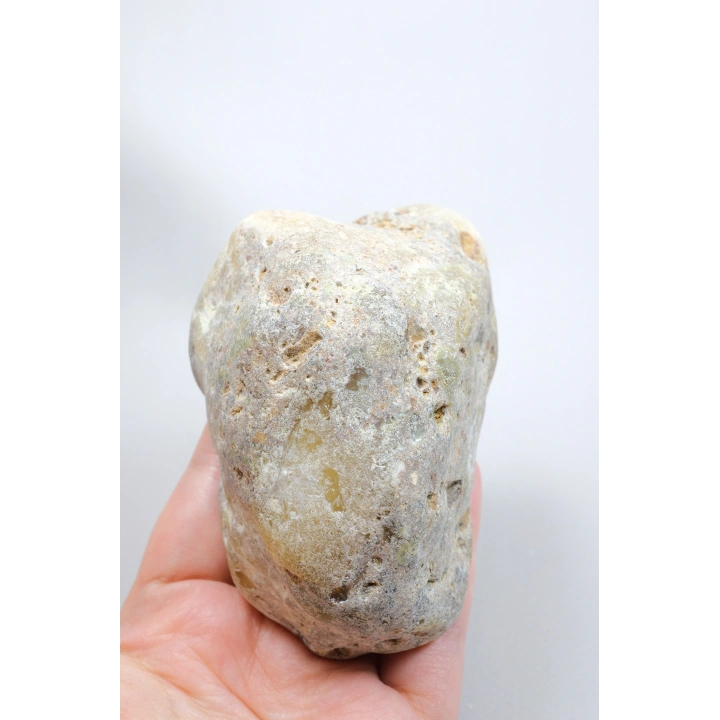 Çok renkli Merlinit - Duman Gri Çekirdek, Süt Beyaz Çerçeve, Bal Kabuğu ve Siyah Dendritler, 320g