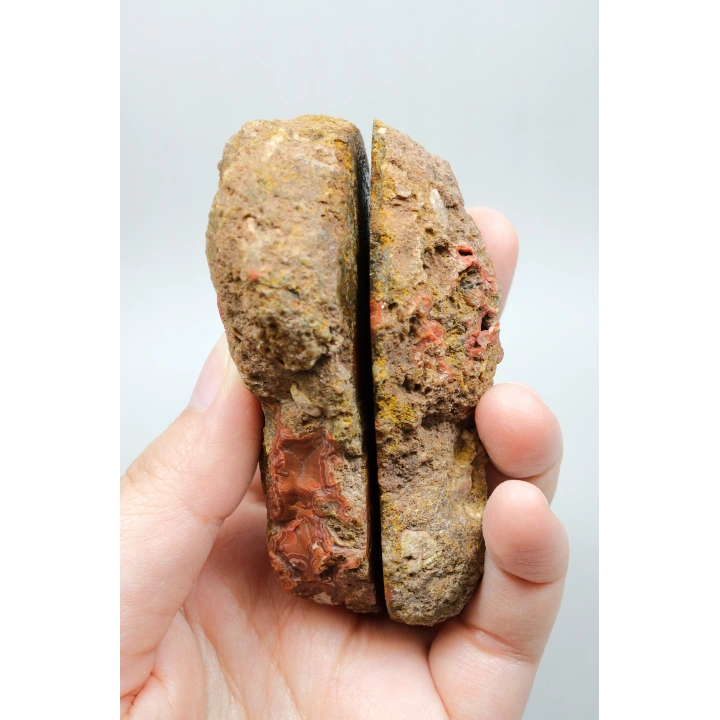 Doğal Kırmızı Tilki Bantlı Almus Akik, 168g