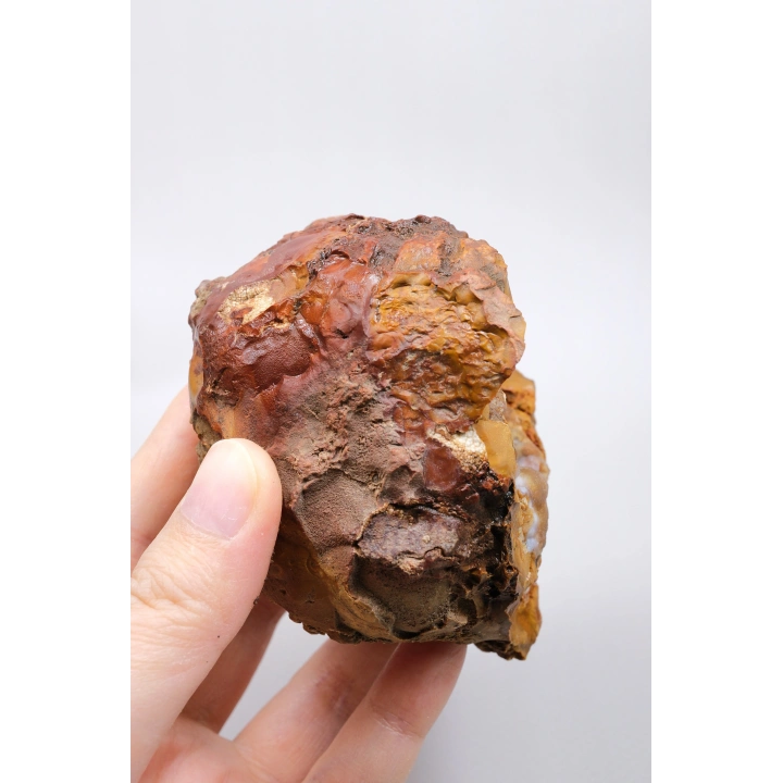 Oker Sarısı Dendritik Opal (Merlinit) ile Soluk Gökyüzü Mavisi Drüzy Jeot, 390g