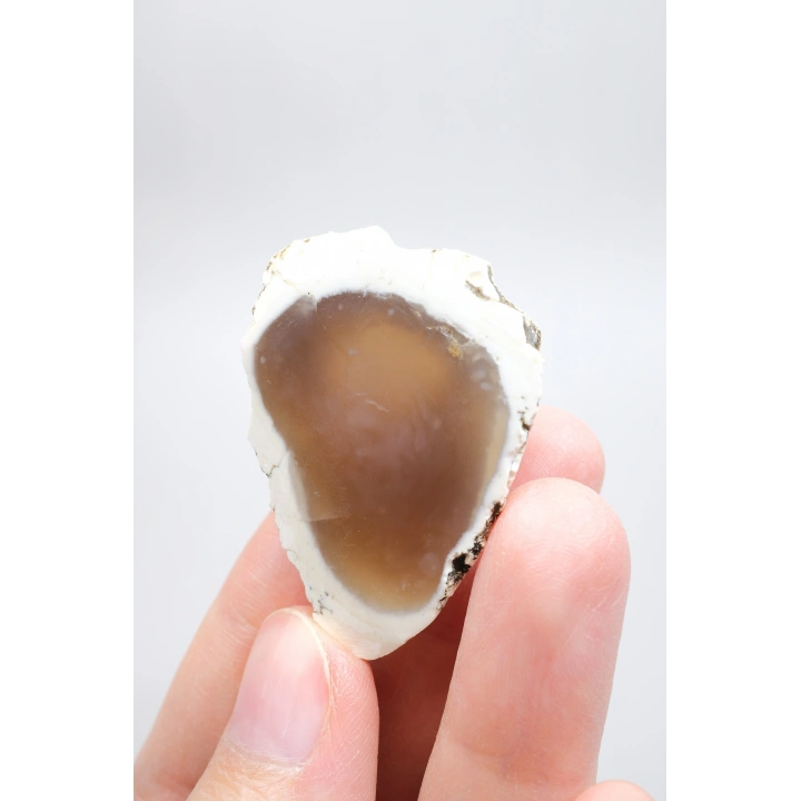 Bal Opal Dilimi - Amber Şeffaf Anadolu Opal Örneği, 17g