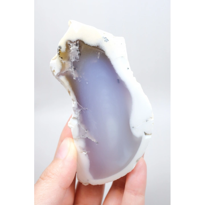 Pastel Mavi Dendritik Opal Kristal Numune, Tek