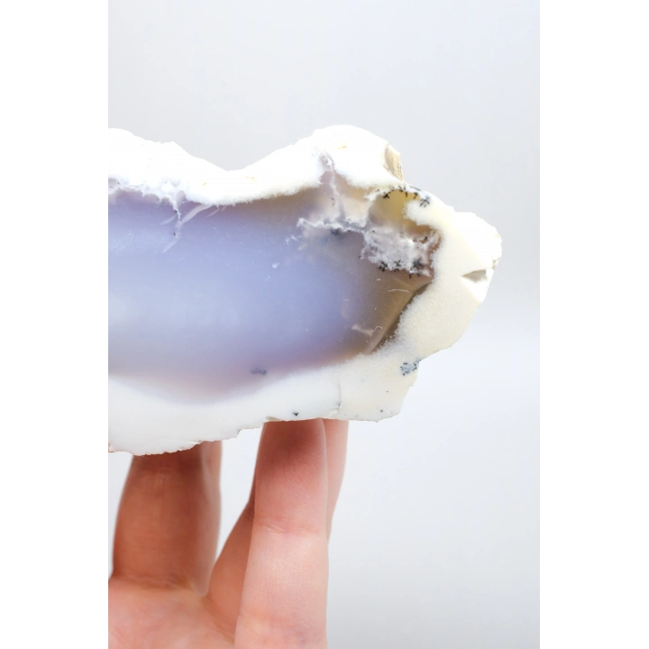 Pastel Mavi Dendritik Opal Kristal Numune, Tek