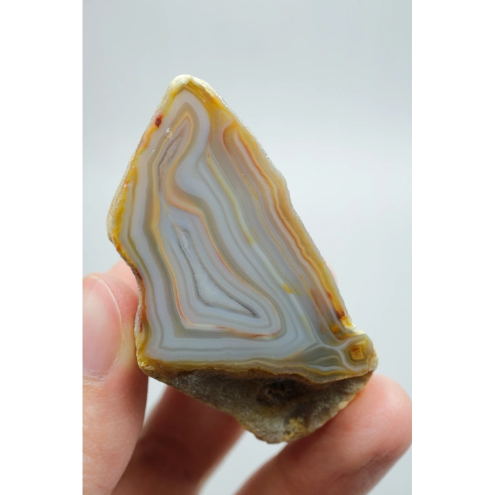 Pastel Mavi Sarı Bal Rengi ve İnce Beyaz Şeritli Siyah Deniz Akik Çifti