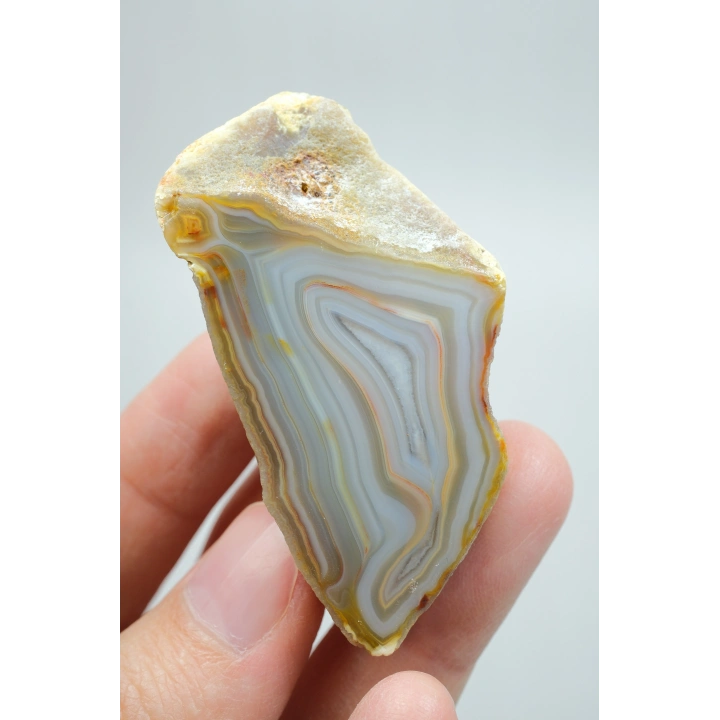 Pastel Mavi Sarı Bal Rengi ve İnce Beyaz Şeritli Siyah Deniz Akik Çifti