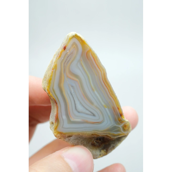 Pastel Mavi Sarı Bal Rengi ve İnce Beyaz Şeritli Siyah Deniz Akik Çifti