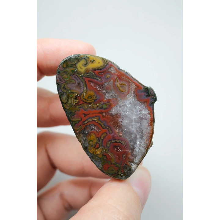 Nadir Karadeniz Akik Çifti | Cilalı Türk Zonlu Akik Kuvars Çekirdekli