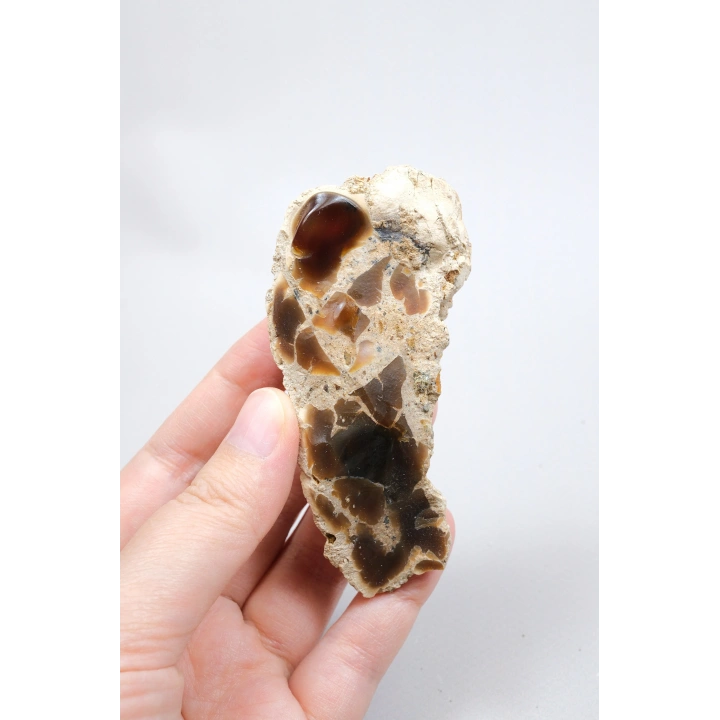 Ham Ateş/Bal Opalı Matris İçinde – Doğal Cilalanmamış, 59g