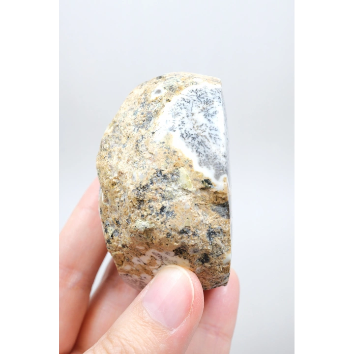 Eşsiz Güzellik Merlinit, Dendrit Opal Tekli, Mavi ve Beyaz İçerikli Opal