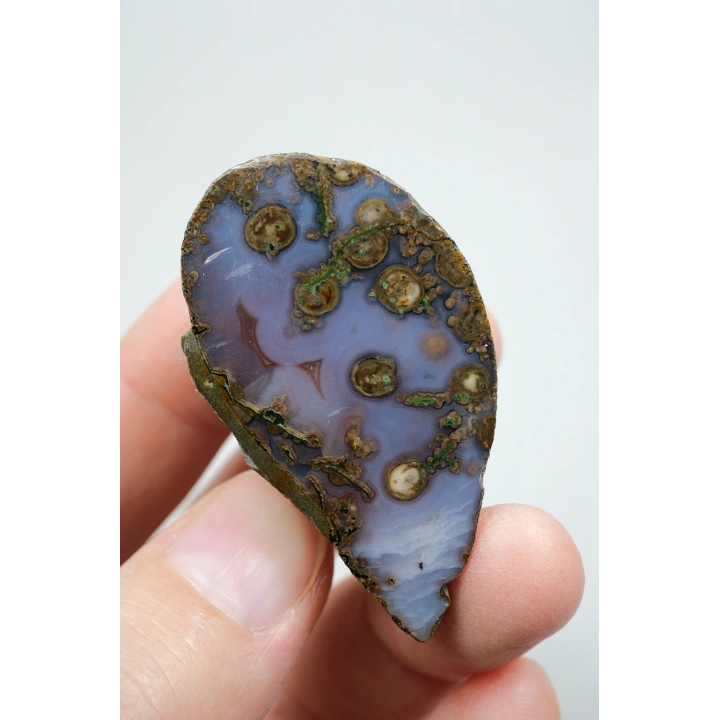 Violet & Bronze Plume Karadeniz Akik Çifti