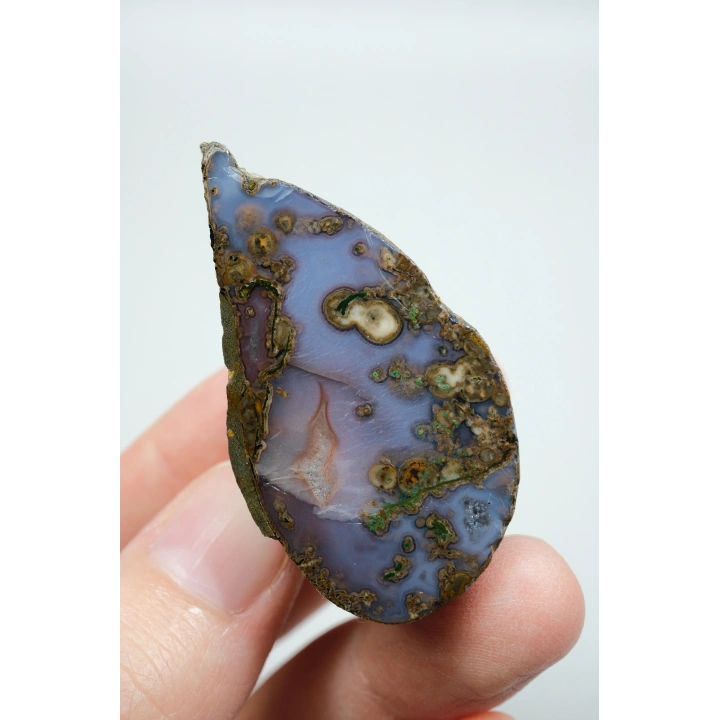 Violet & Bronze Plume Karadeniz Akik Çifti
