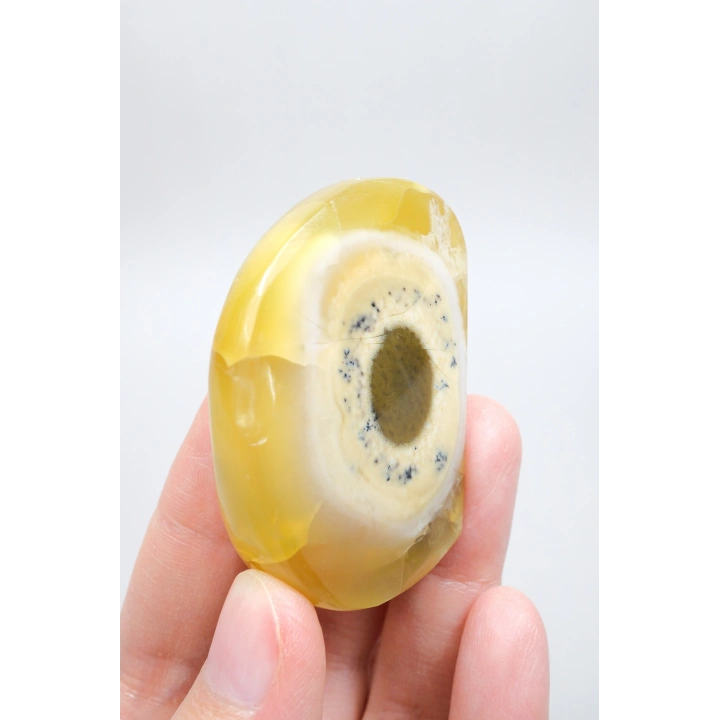 Opale dendritique jaune - Nodule en forme libre de merlinite, 50g