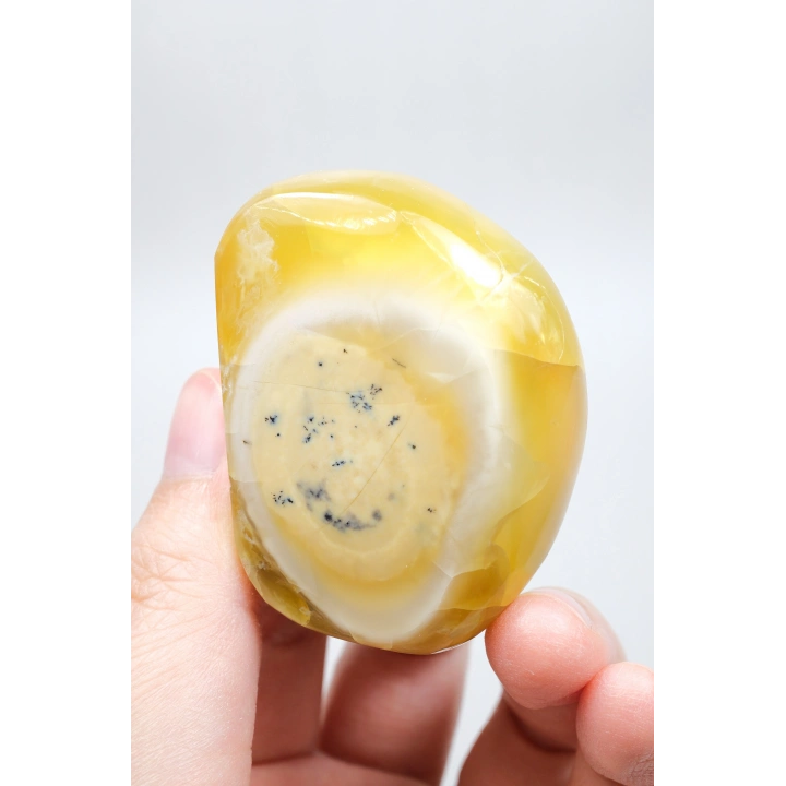 Opale dendritique jaune - Nodule en forme libre de merlinite, 50g