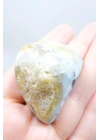 Alkimik Mavi ve Altın Birleşimi: Cilalı Merlinit (Dendritik Opal) Numunesi