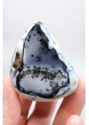 Alkimik Mavi ve Altın Birleşimi: Cilalı Merlinit (Dendritik Opal) Numunesi