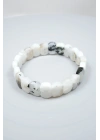 Bagliore mistico della Luna e energia femminile: Bracciale di pietre naturali con Pietra di Luna Taglio Ovale