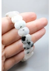 Bagliore mistico della Luna e energia femminile: Bracciale di pietre naturali con Pietra di Luna Taglio Ovale