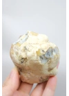 Tranche dOpale dendritique bleue et jaune (Merlinite) avec une frappante formation naturelle en œil, 299g