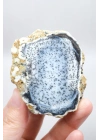 Mavi Dendritik Opal Çifti • Siyah ve Beyaz İç İçe Opal