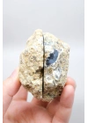 Mavi Dendritik Opal Çifti • Siyah ve Beyaz İç İçe Opal