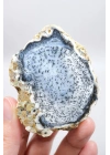 Mavi Dendritik Opal Çifti • Siyah ve Beyaz İç İçe Opal