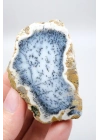 Mavi Dendrit Opal Çifti • Beyaz İçeriğe Sahip Opal