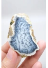 Mavi Dendrit Opal Çifti • Beyaz İçeriğe Sahip Opal