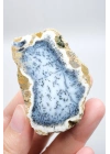 Mavi Dendrit Opal Çifti • Beyaz İçeriğe Sahip Opal