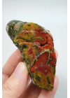 Corniola Rosso e Giallo senape Agata del Mar Nero a Fasce